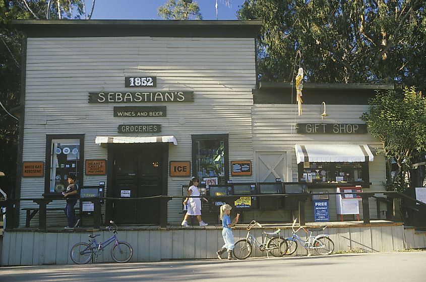 Sebastian's General Store in San Simeon, California.