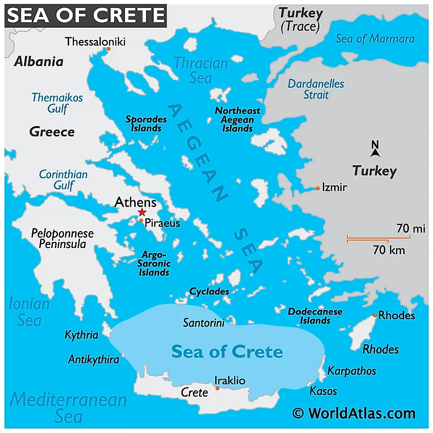 What Are the Seas that Surround Greece?