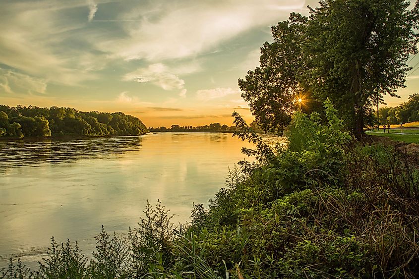 Missouri River near Parkville, Missouri