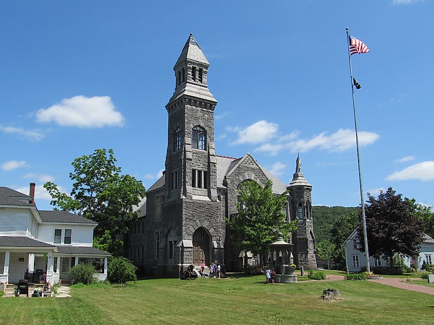 Memorial Hall in Monson, Massachusetts.