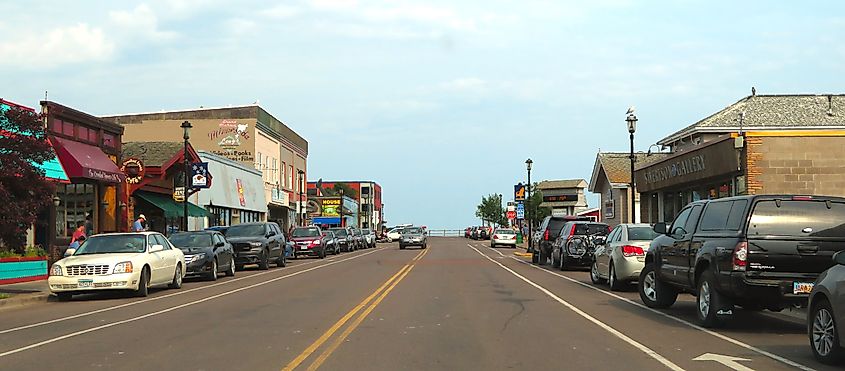 Downtown Grand Marais, Minnesota