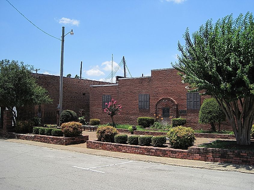 Downtown Harrisburg, Arkansas Harrisburg Bicentennial Park. Editorial credit: By Thomas R Machnitzki (thomas@machnitzki.com) - Own work, CC BY 3.0, https://commons.wikimedia.org/w/index.php?curid=15629574