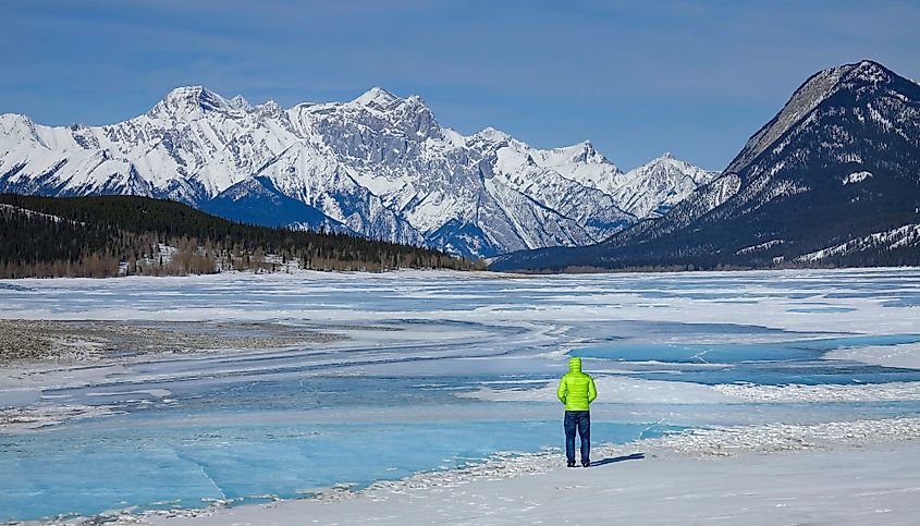 Abraham Lake scenery