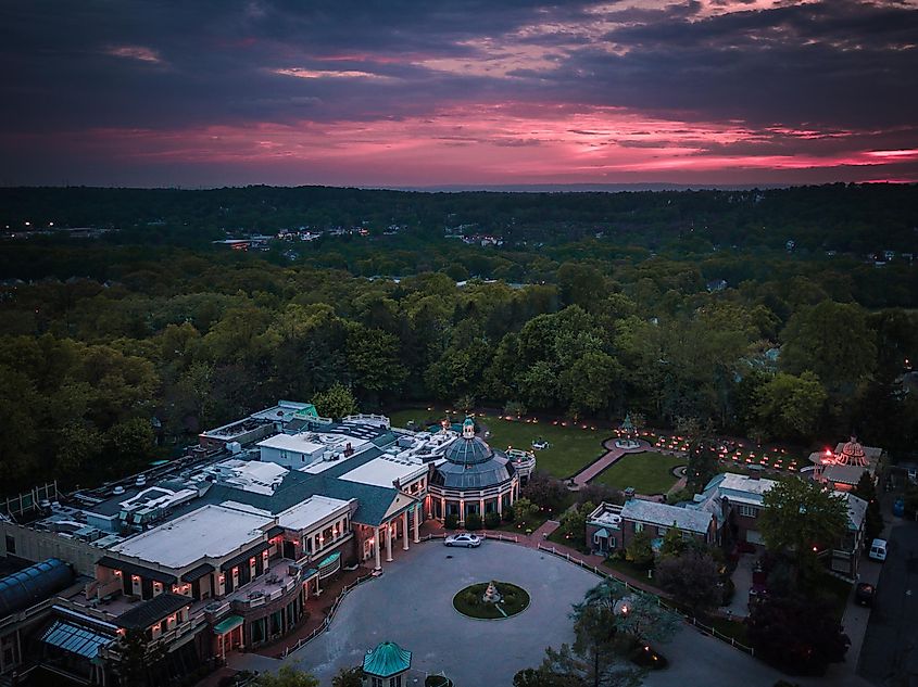 Aerial View of West Orange, New Jersey.