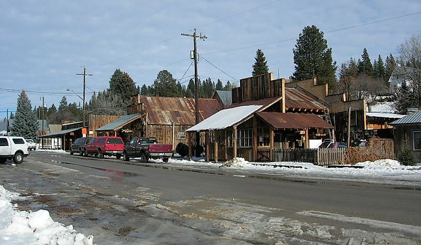 Street in Idaho City, Idaho