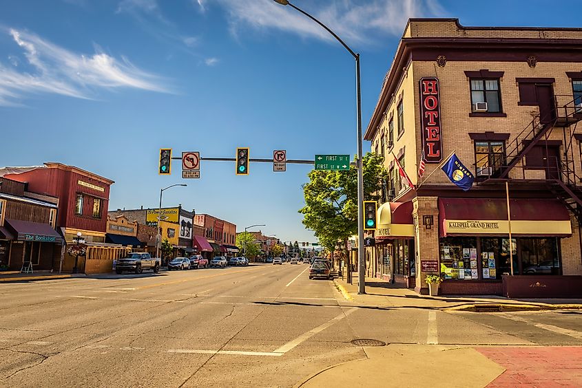 A hotel in Kalispell, Montana