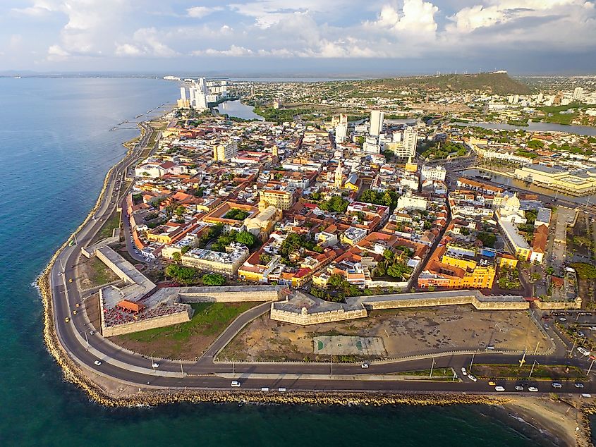 Cartagena aerial view