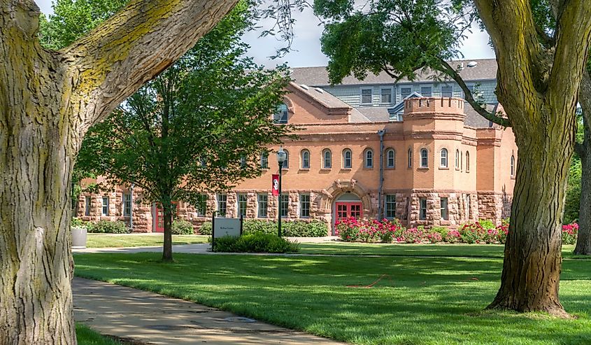 Dean Belbas Center on the campus of the University of South Dakota.