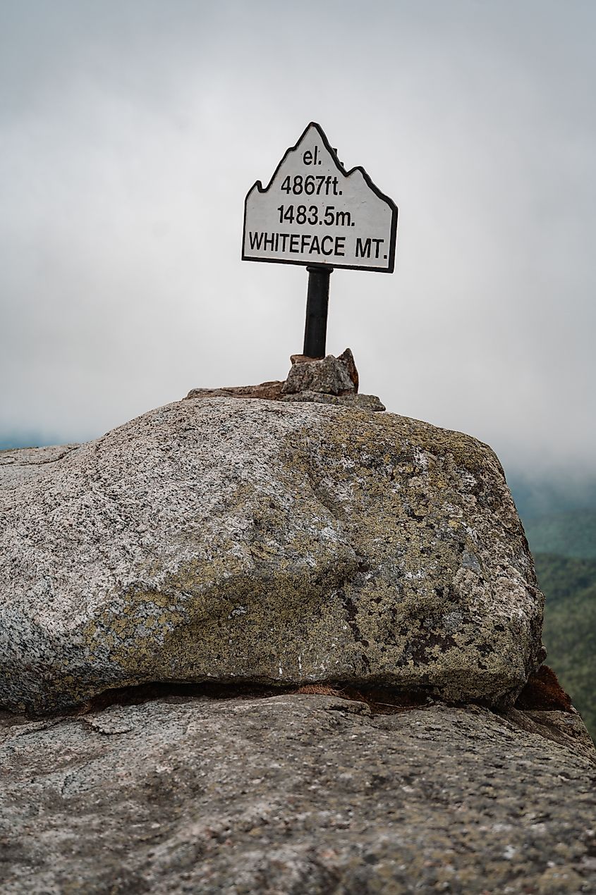 Scenic View of Whiteface Mountain, Lake Placid, NY.