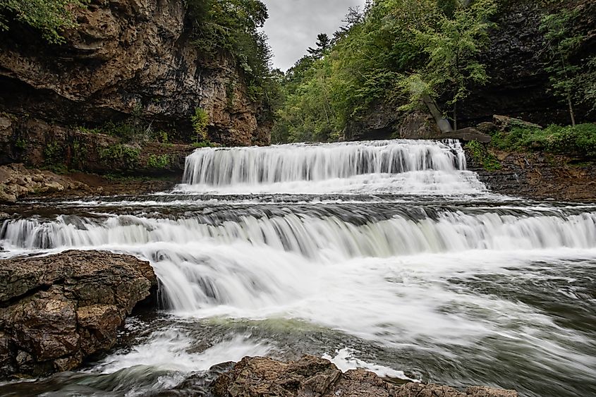 Willow River State Park in Wisconsin.