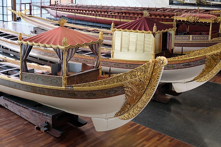 Ottoman Imperial galleys, Naval Museum, Istanbul, Turkey.