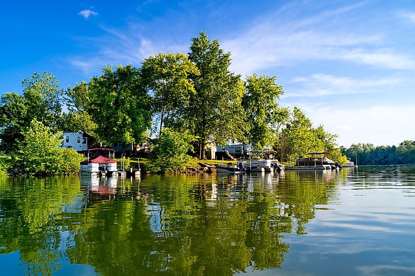 Camping ground at Atwood Lake, Ohio