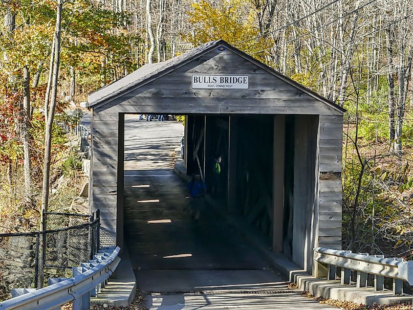 Bulls Bridge is a covered bridge over the Housatonic River in Kent, Connecticut. 