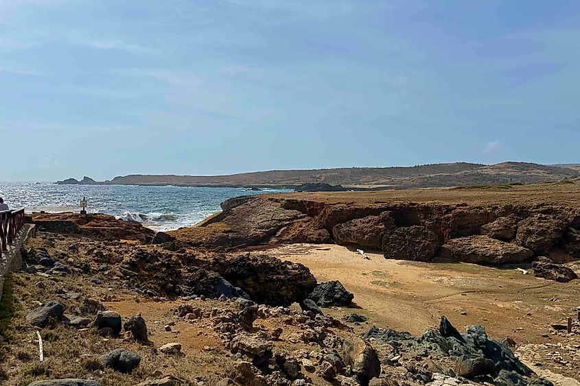 Aruba's rugged Atlantic coast Image Credit Bryan Dearsley