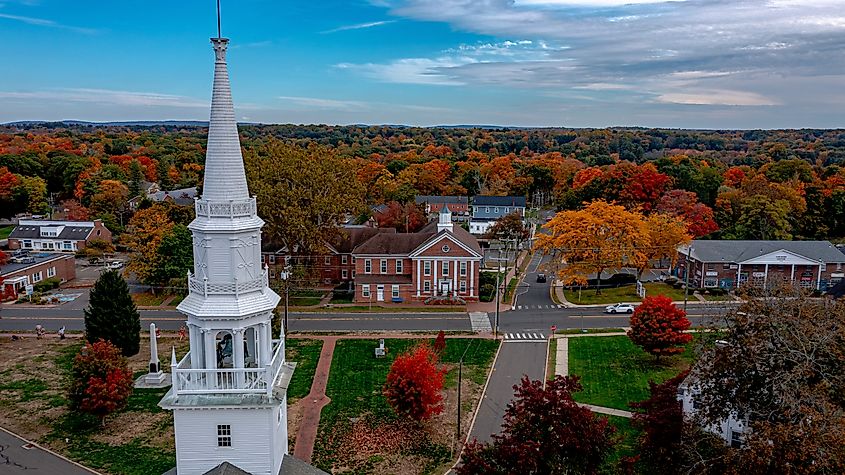 Fall colors in Cheshire, Connecticut