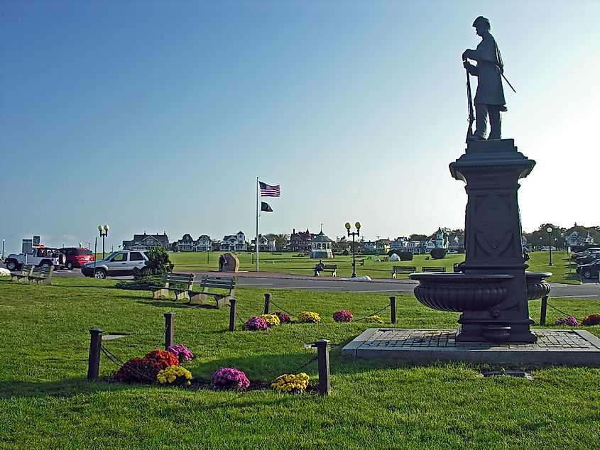 Soldiers' Memorial Fountain, Oak Bluffs, Massachusetts.