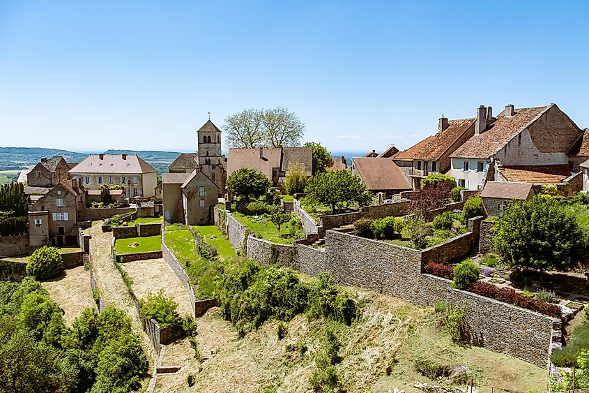 The picturesque Château-Chalon, France