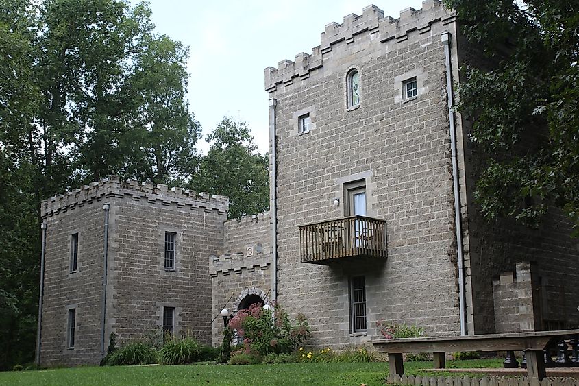 Ravenwood Castle in New Plymouth, Ohio, via Christy_E / Shutterstock.com