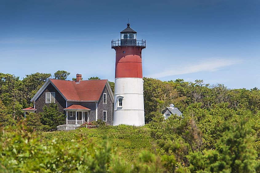 Nauset Lighthouse in Eastham, Cape Cod, Massachusetts