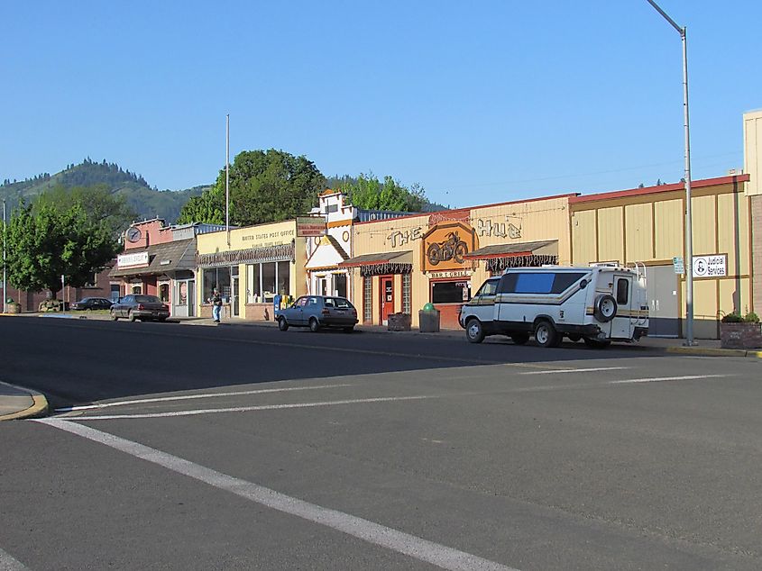 Downtown Kamiah, Idaho. 