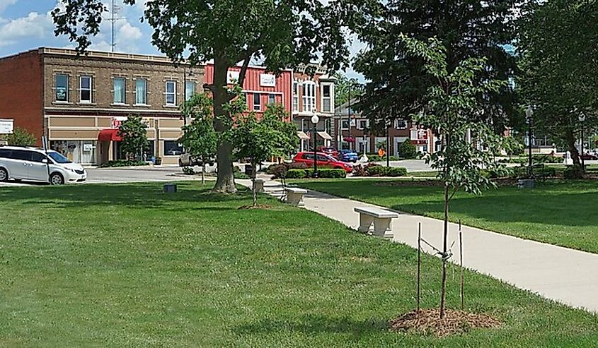 Memorial Day in Central Park, Fairfield, Iowa.