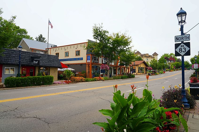 The charming town of Frankenmuth, Michigan
