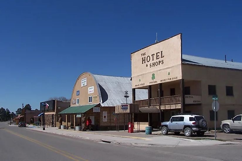 Street view in Chama, New Mexico, via 