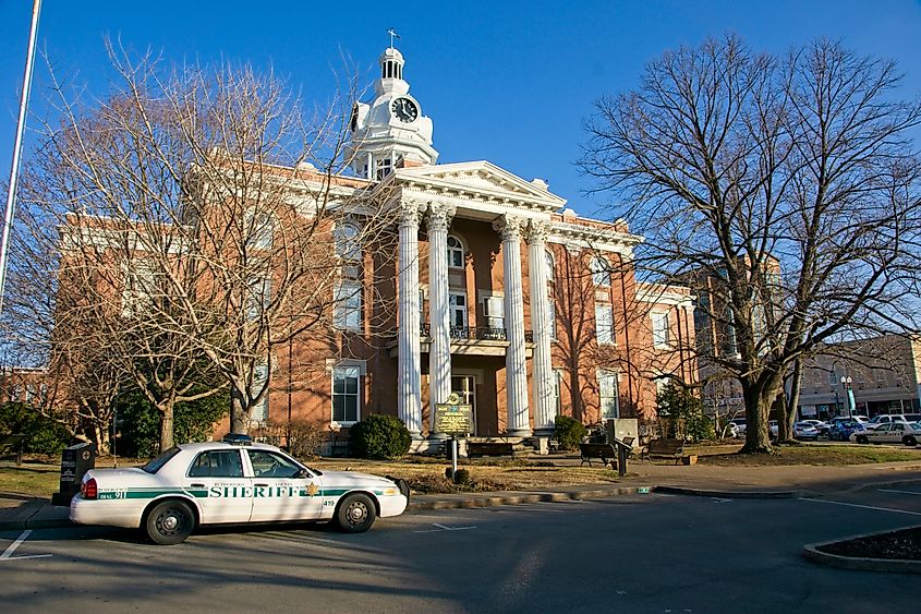 Rutherford County Courthouse in Murfreesboro in Tennessee