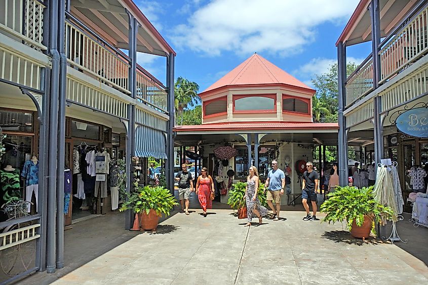 Shopping center in Montville, Queensland