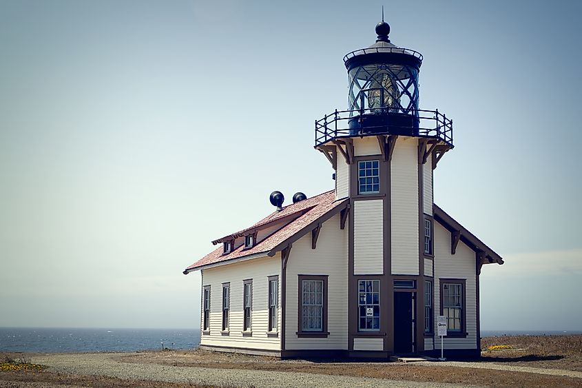 Point Cabrillo Light Station State Historic Park on the Mendocino coast of northern California.