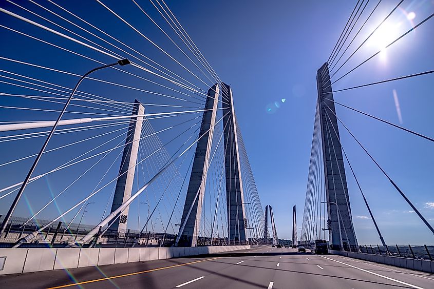  Crossing the Governor Mario M. Cuomo Bridge.