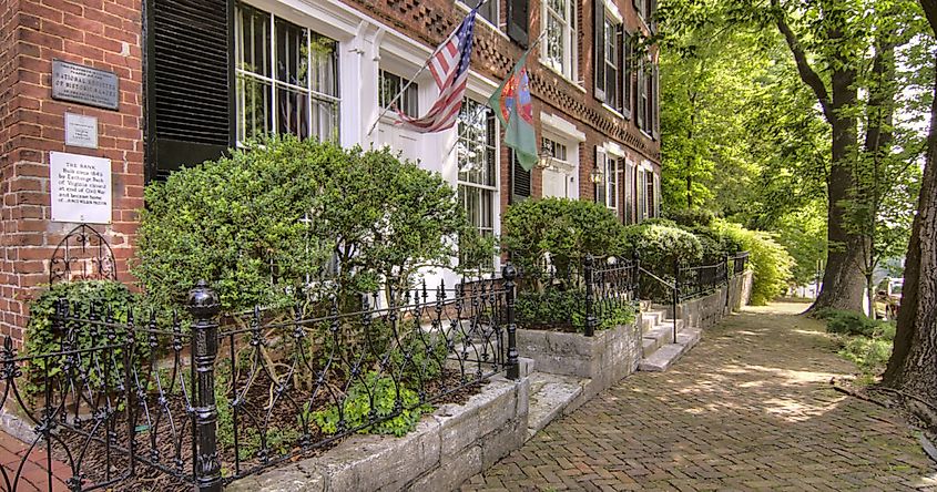 Beautiful historic district in Abingdon, Virginia, via https://visitabingdonvirginia.com/itineraries/charming-historic