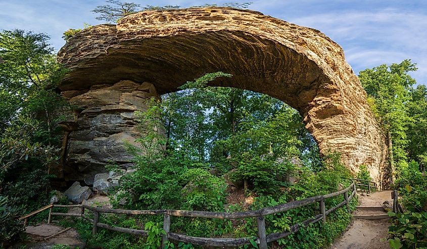 Natural Bridge State Resort Park in Slade, Kentucky.