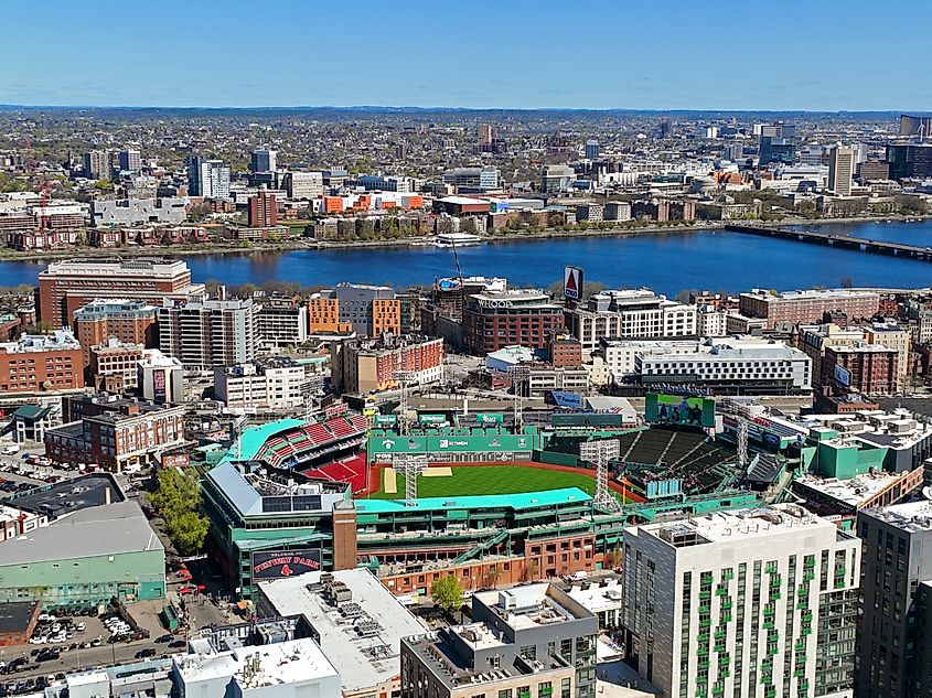 Fenway Park in Fenway, Boston, MA.