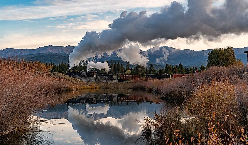 The Historic Sumpter Valley Railroad in Central Oregon, Sumpter, Oregon