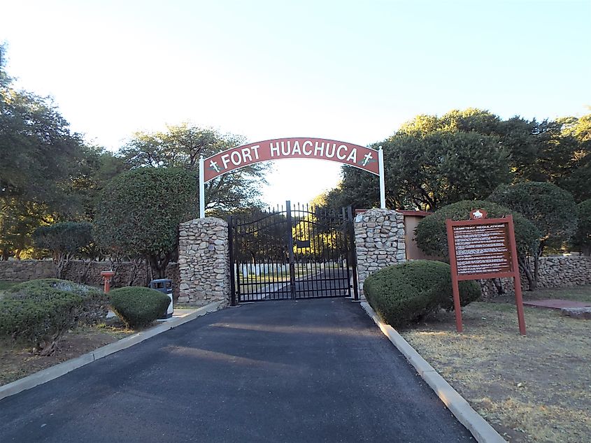 Entrence to the Old Post Cemetery at Fort Huachuca in Arizona.
