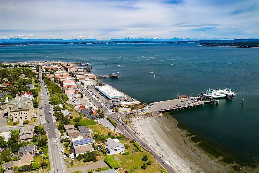 Aerial view of Port Townsend, Washington