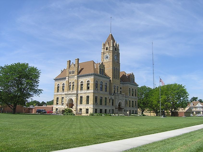 The courthouse in Osborne, Kansas.