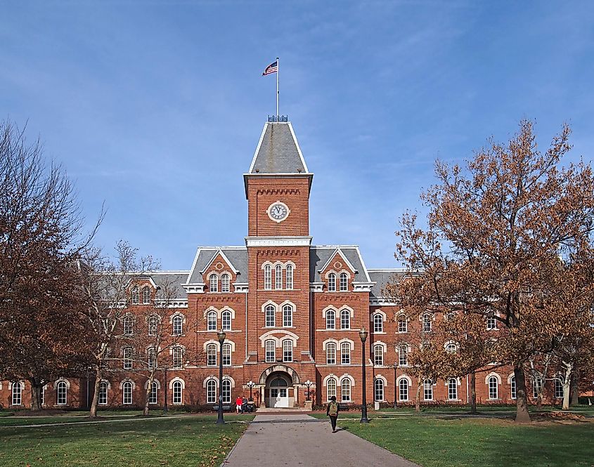 Campus of the Ohio State University at Columbus, Ohio.