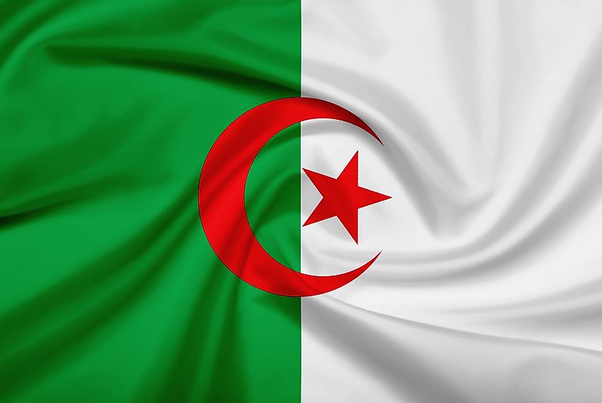 National flag of Algeria.