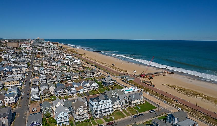 Beach at Ocean Grove, New Jersey.