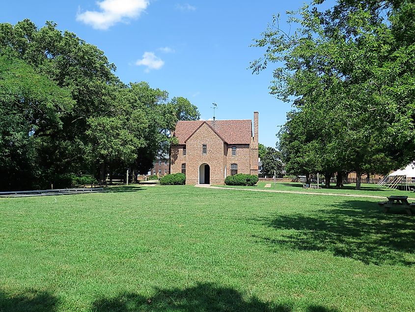 Reconstructed State House in this historic town, via Regine Poirier / Shutterstock.com