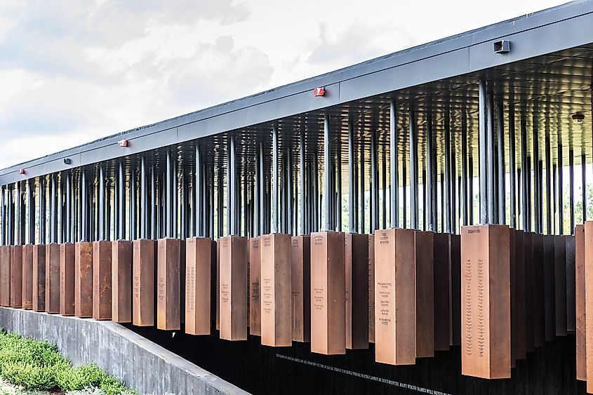 The National Memorial for Peace and Justice in Montgomery, Alabama.