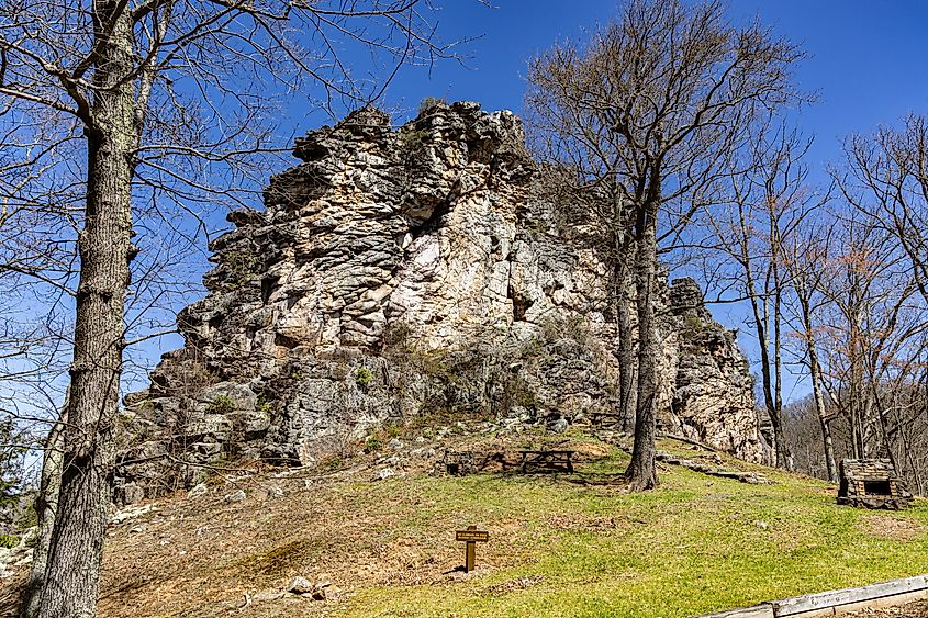 Pinnacle Rock State Park in West Virginia.