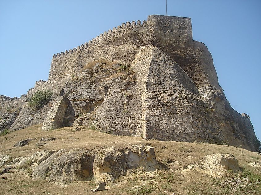 Many ancient fortifications took advantage of local terrain, such as this fortress in Surami, Georgia.