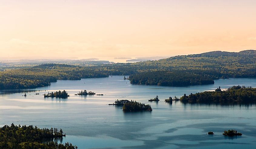 Sunset over Squam Lake, New Hampshire