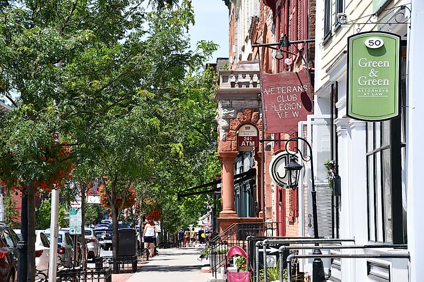 Main Street in Cooperstown, New York state.