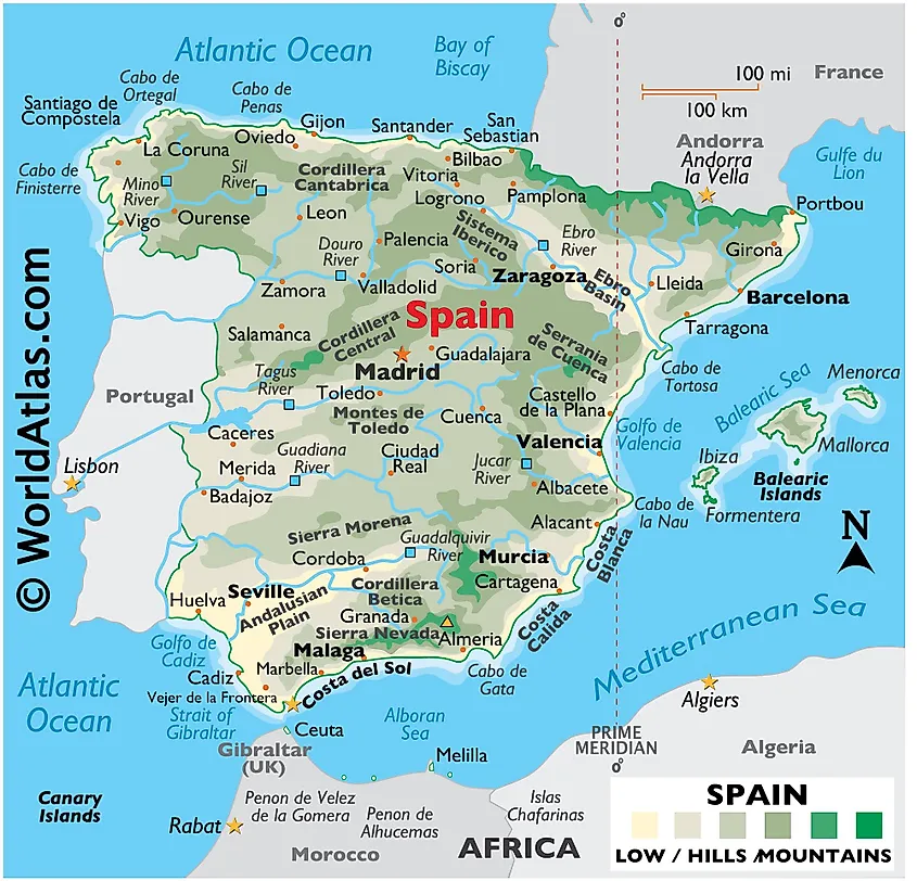 Where Is The Iberian Peninsula Located On A Map