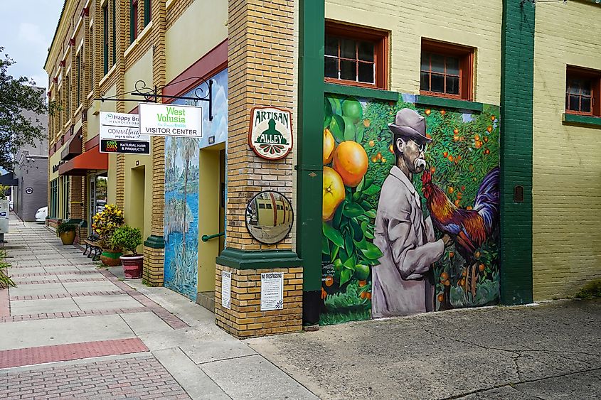 Murals in Historic downtown DeLand.