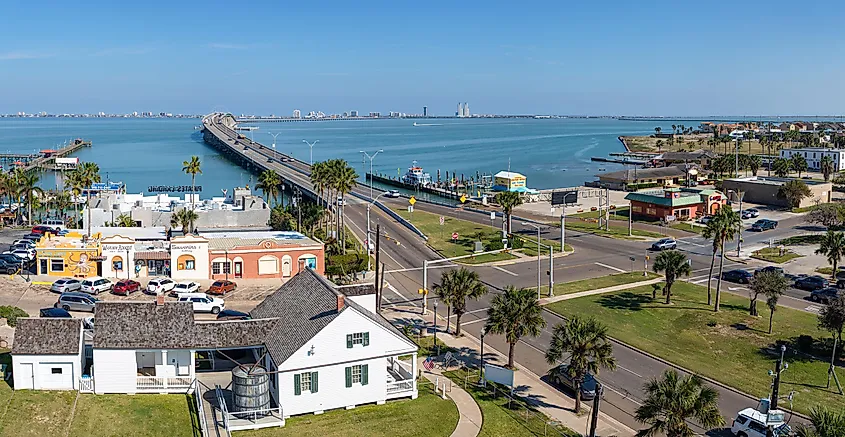 Overlooking Port Isabel, Texas. 